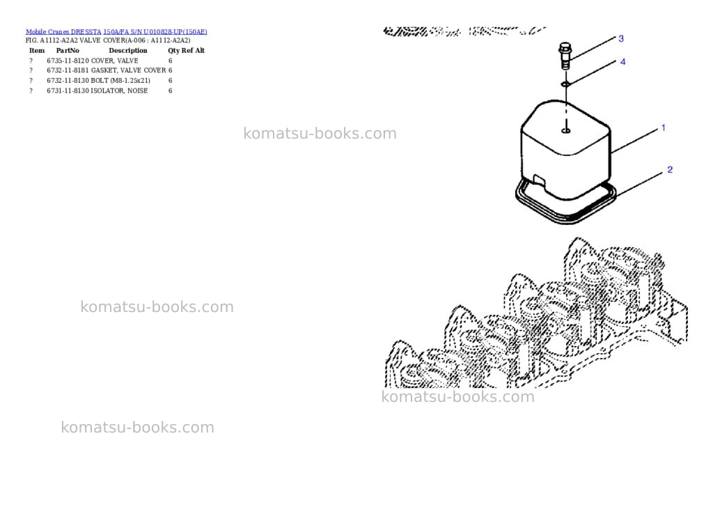 Komatsu 150a/fa s/n u010828-up Parts catalog cover Page 3