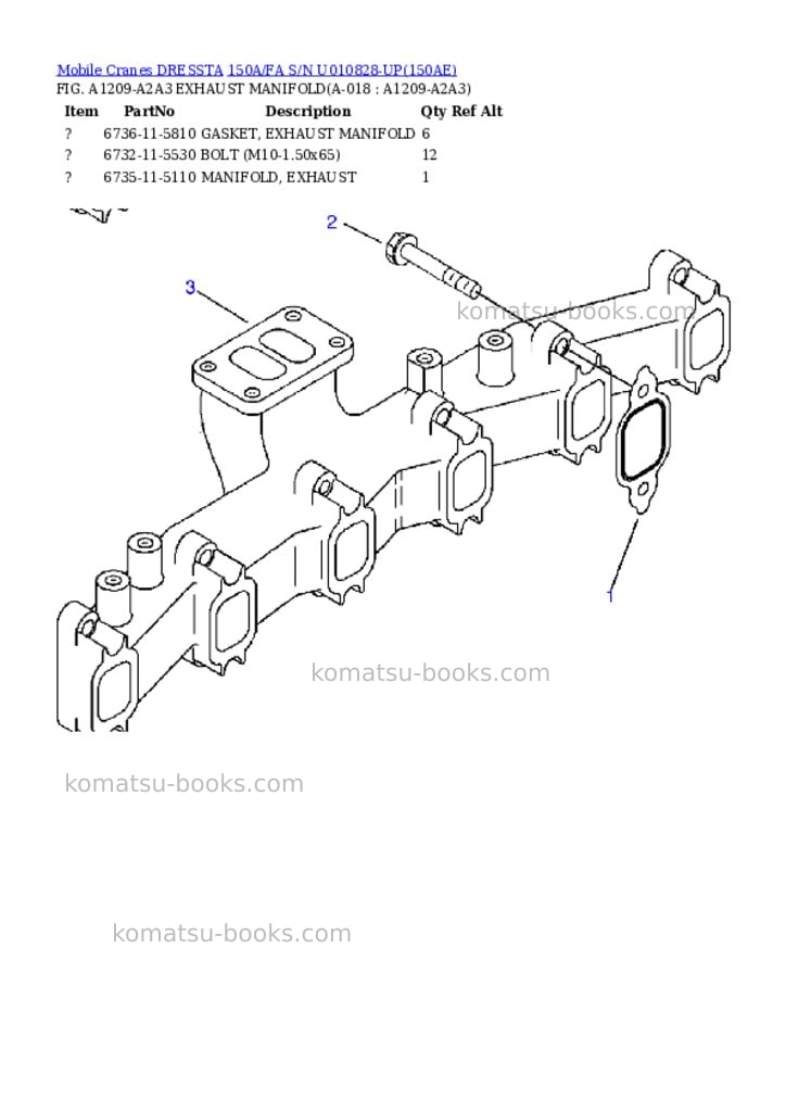 Komatsu 150a/fa s/n u010828-up Parts catalog cover Page 9