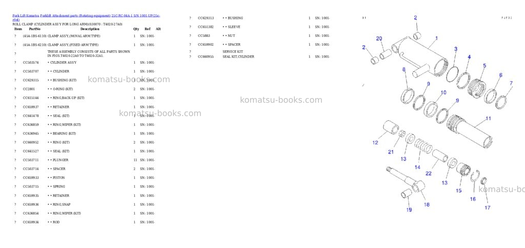 Komatsu 25c-rc-04a-1 s/n 1001-up Parts catalog cover Page 6 Komatsu 25c-rc-04a-1 s/n 1001-up Parts catalog cover Page 6