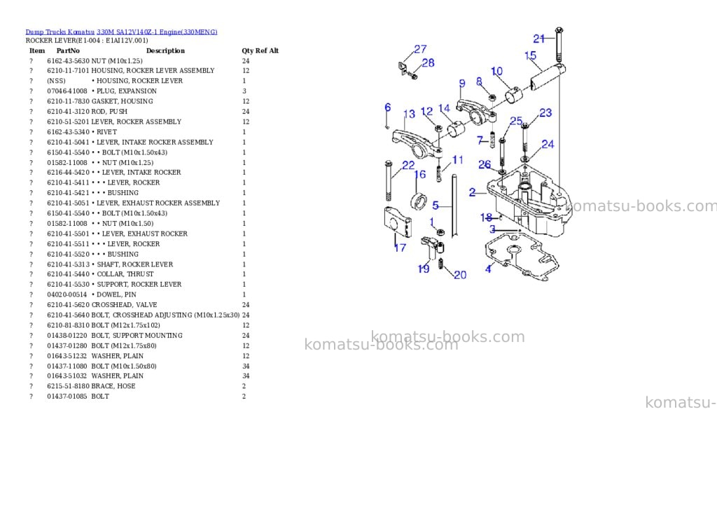 Komatsu 330m sa12v140z-1 engine Parts catalog cover Page 2 Komatsu 330m sa12v140z-1 engine Parts catalog cover Page 2