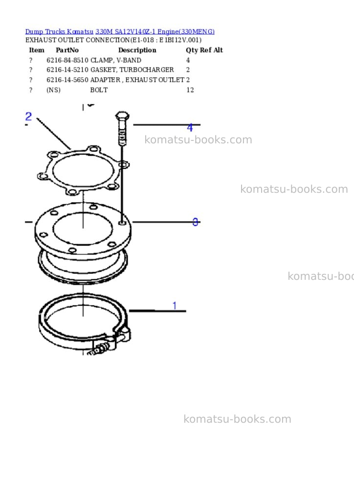 Komatsu 330m sa12v140z-1 engine Parts catalog cover Page 9 Komatsu 330m sa12v140z-1 engine Parts catalog cover Page 9