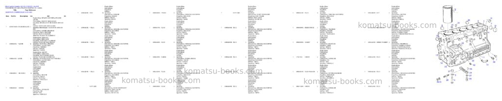 Komatsu 35d s/n 373322201 - up Parts catalog cover Page 3