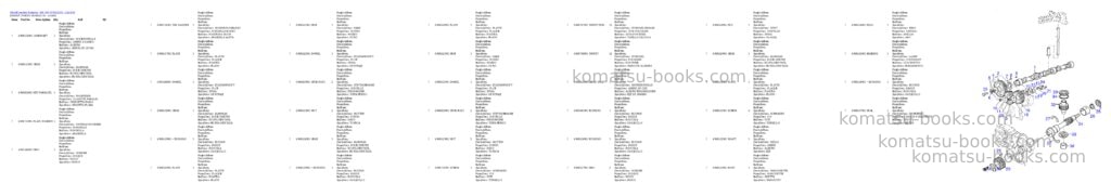 Komatsu 35d s/n 373322201 - up Parts catalog cover Page 6