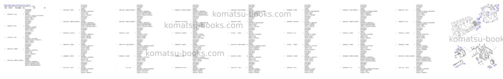Komatsu 35d s/n 373322201 - up Parts catalog cover Page 7