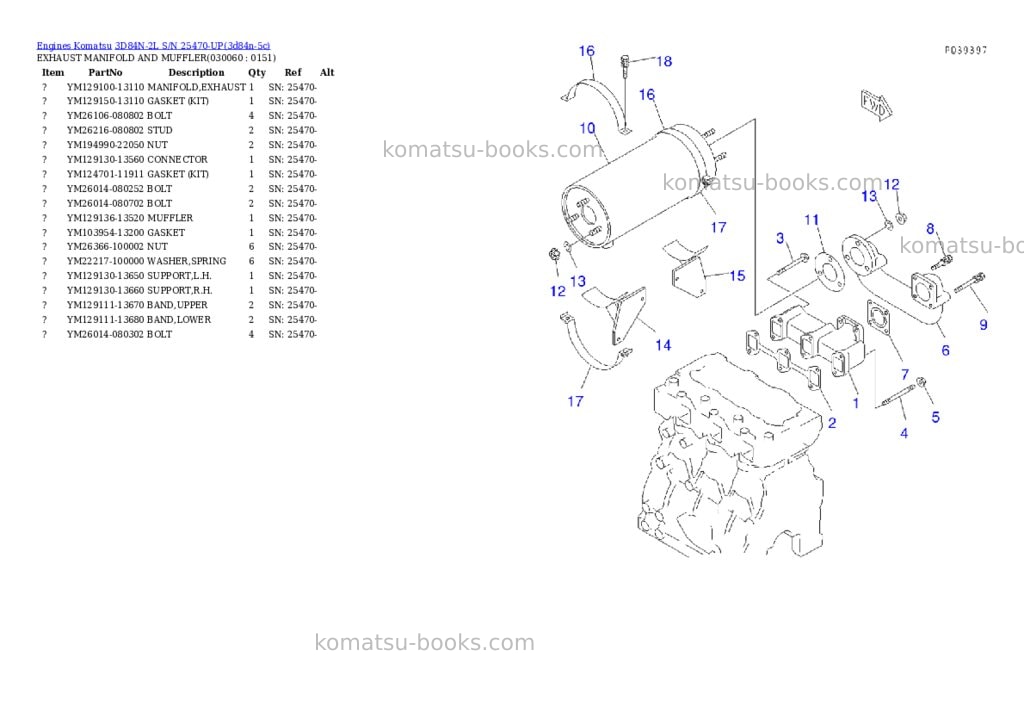 Komatsu 3d84n-2l s/n 25470-up Parts catalog cover Page 5 Komatsu 3d84n-2l s/n 25470-up Parts catalog cover Page 5