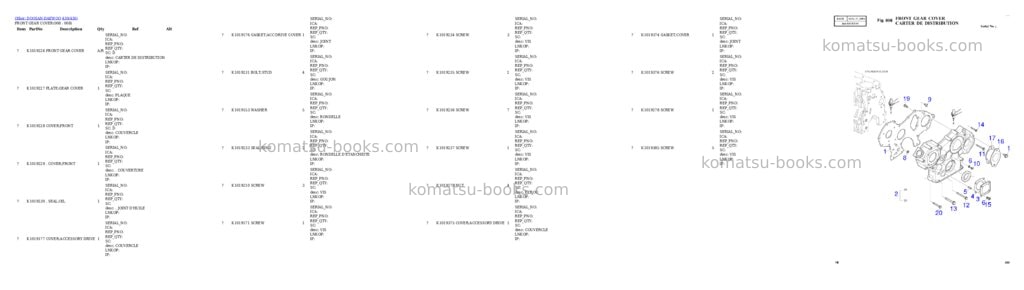Komatsu wa430-6 s/n 65562-up for kal chassis only Parts catalog cover Page 4