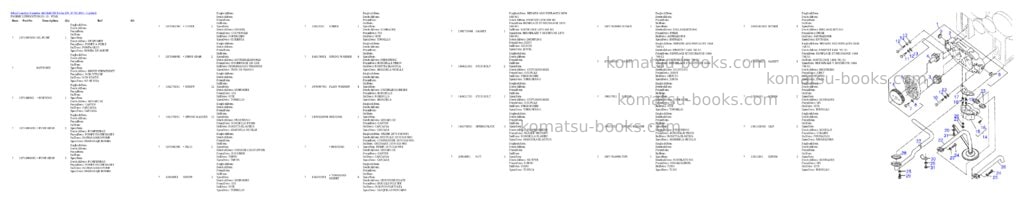 Komatsu 44c/44d/di turbo s/n 377623001 - up Parts catalog cover Page 11