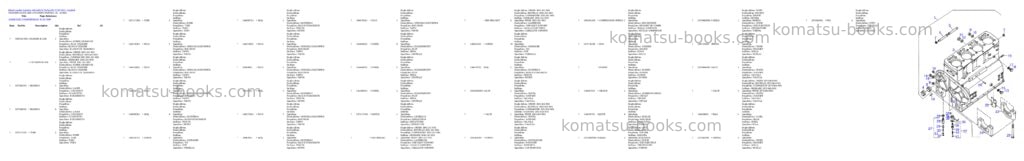 Komatsu 44c/44d/di turbo s/n 377623001 - up Parts catalog cover Page 4