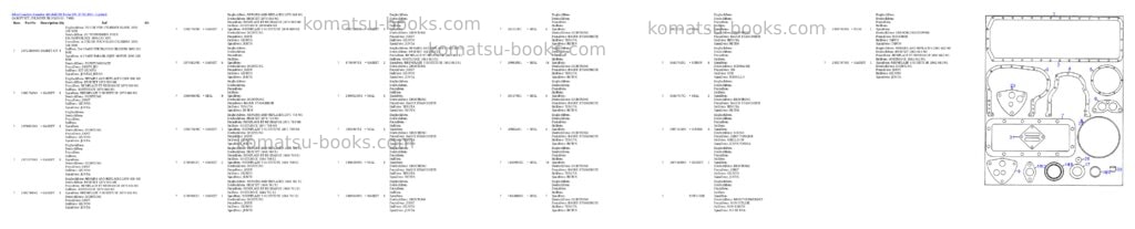 Komatsu 44c/44d/di turbo s/n 377623001 - up Parts catalog cover Page 5