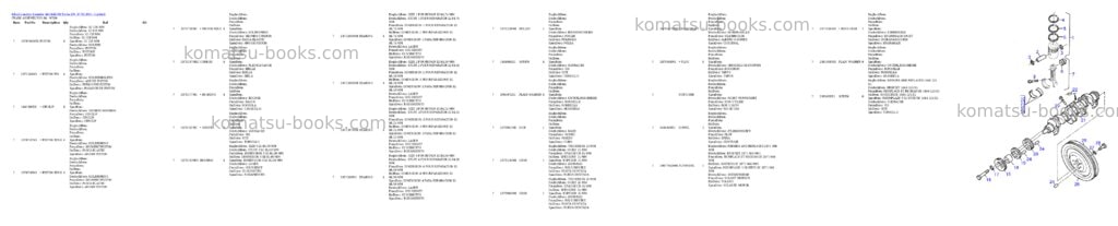 Komatsu 44c/44d/di turbo s/n 377623001 - up Parts catalog cover Page 6