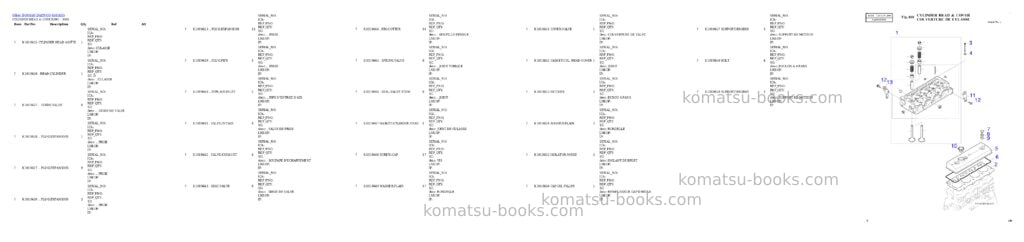 Komatsu fg20h/25h-16-el s/n 744500-up Parts catalog cover