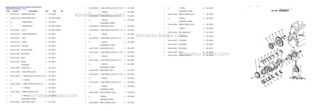 Komatsu 4d105-3l s/n 40027-up Parts catalog cover Page 10 Komatsu 4d105-3l s/n 40027-up Parts catalog cover Page 10