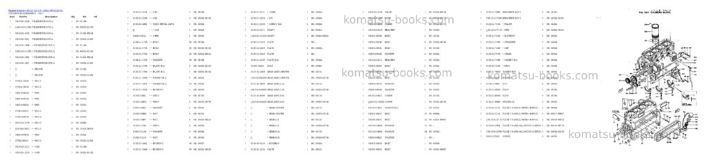 Komatsu 4d120-11g s/n 50024-up Parts catalog cover Page 4