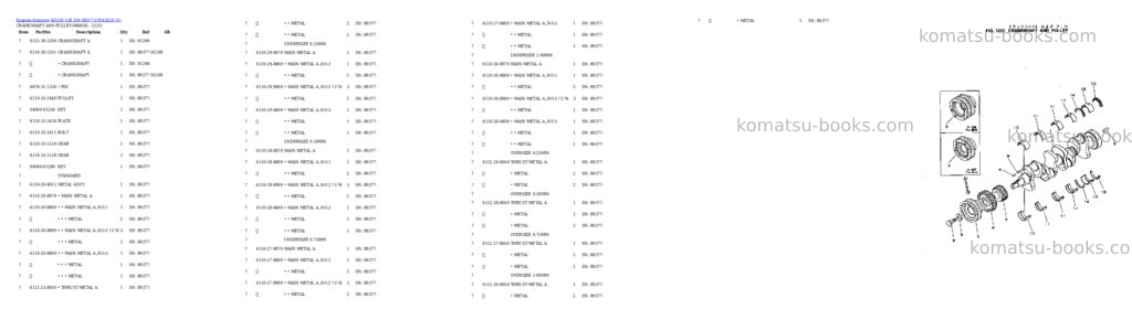 Komatsu 4D120-11B S/N 89377-UP Parts catalog cover Page 8