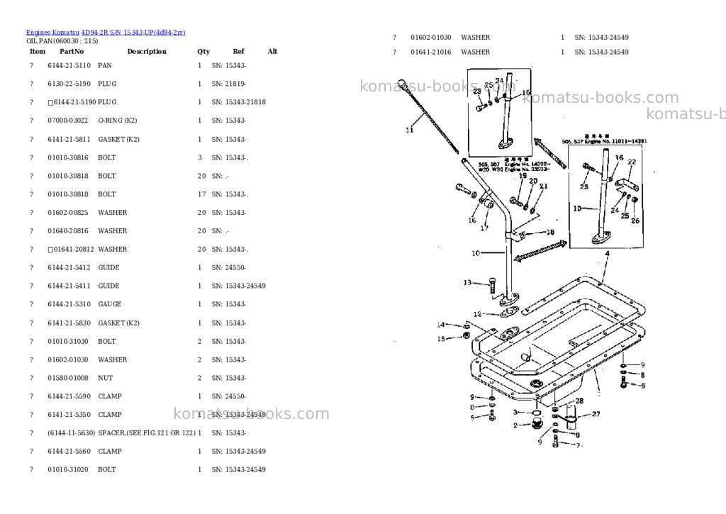 Komatsu 4d94-2r s/n 15343-up Parts catalog cover Page 9 Komatsu 4d94-2r s/n 15343-up Parts catalog cover Page 9