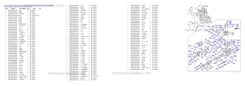 Komatsu 4d94le-1b46-bm s/n 00101-up wet clutch Parts catalog cover Page 10 Komatsu 4d94le-1b46-bm s/n 00101-up wet clutch Parts catalog cover Page 10