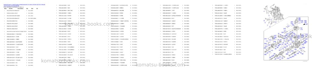 Komatsu 4D94LE-1B38-BM S/N 00101-UP (DRY CLUTCH /TORQUE CONVERTER) (TAIWAN) Parts catalog cover Page 10 Komatsu 4D94LE-1B38-BM S/N 00101-UP (DRY CLUTCH /TORQUE CONVERTER) (TAIWAN) Parts catalog cover Page 10