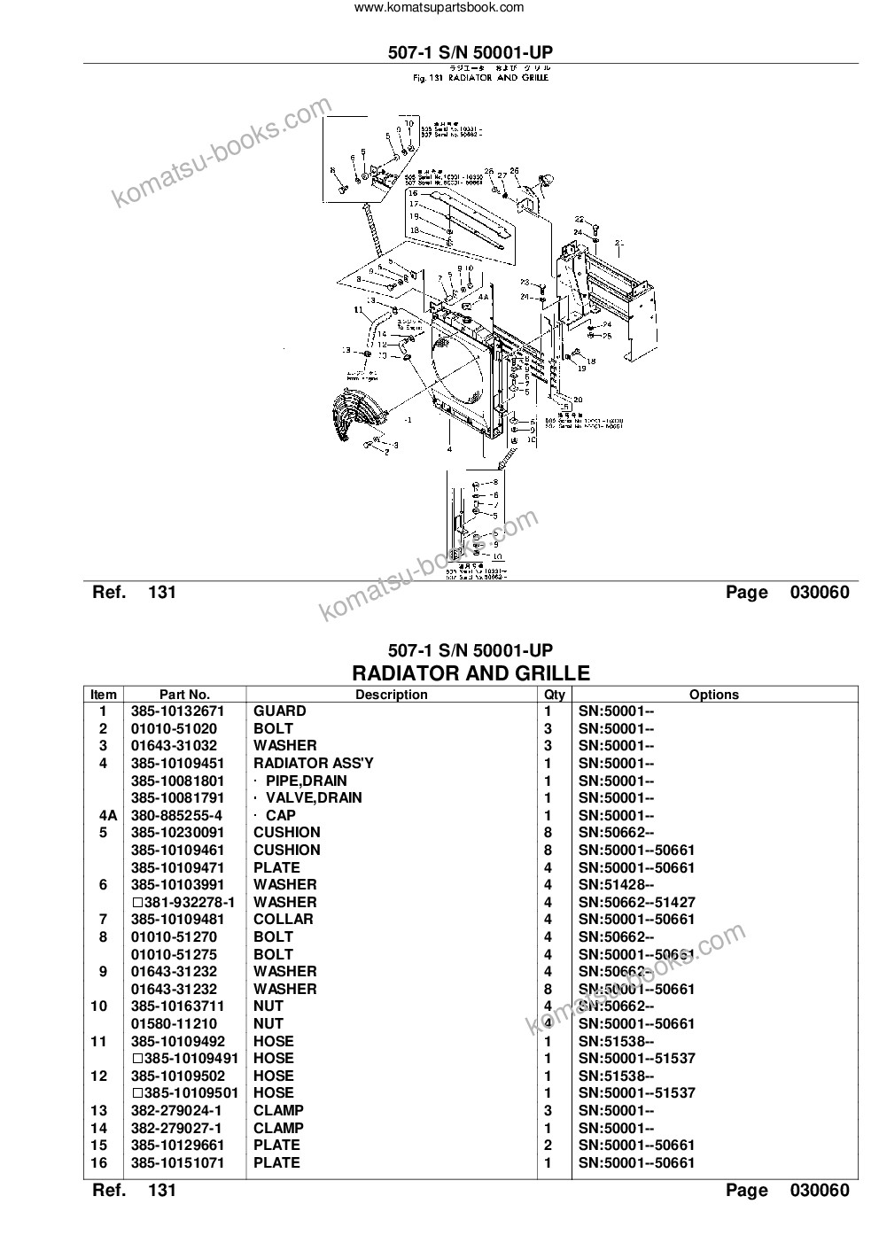 Komatsu 507-1 s/n 50001-up Parts catalog cover Page 9 Komatsu 507-1 s/n 50001-up Parts catalog cover Page 9