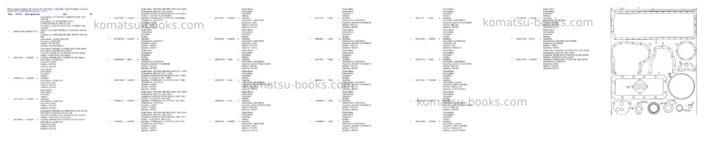 Komatsu 50e super s/n 376220051 - 376220441; s/n 376220442 - up Parts catalog cover Page 4 Komatsu 50e super s/n 376220051 - 376220441; s/n 376220442 - up Parts catalog cover Page 4