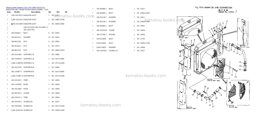 Komatsu 510-1 s/n 10001-up Parts catalog cover Page 7 Komatsu 510-1 s/n 10001-up Parts catalog cover Page 7