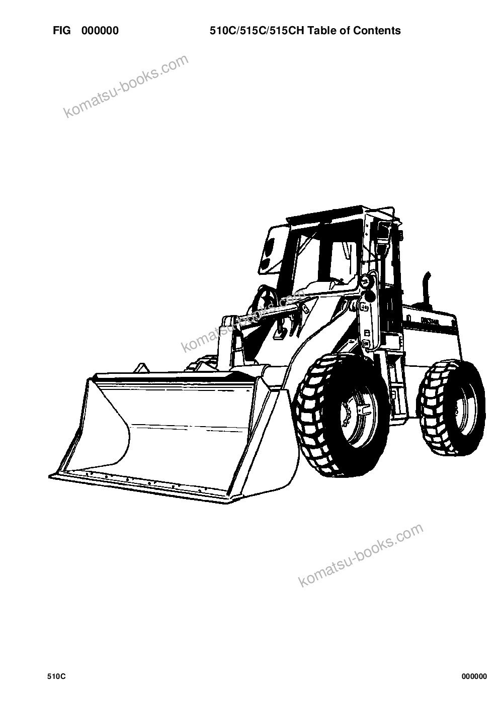 Komatsu 510c s/n p004501-up & 515c/ch s/n p006501-up Parts catalog cover Komatsu 510c s/n p004501-up & 515c/ch s/n p006501-up Parts catalog cover