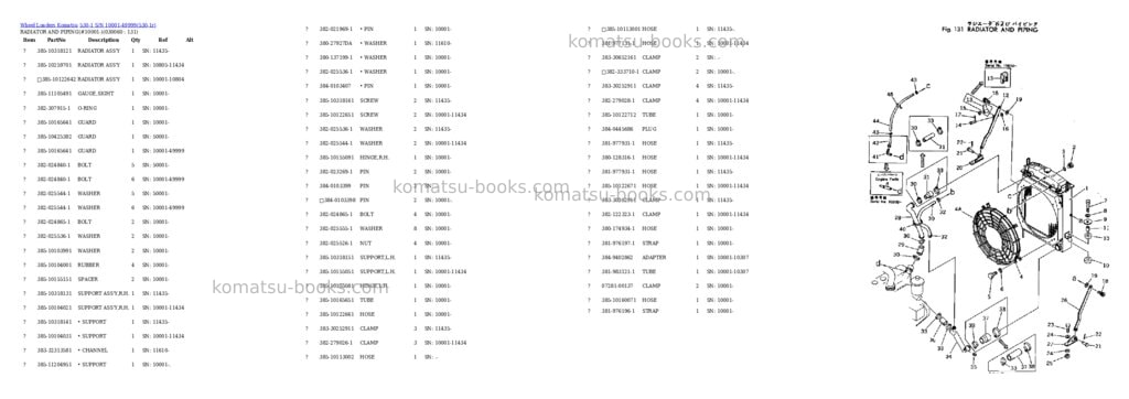 Komatsu 530-1 s/n 10001-49999 Parts catalog cover Page 5