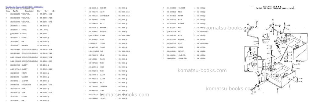 Komatsu 530-1 s/n 10001-49999 Parts catalog cover Page 7