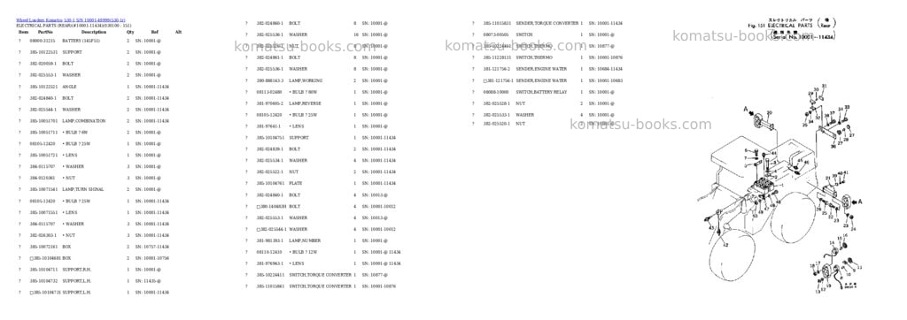 Komatsu 530-1 s/n 10001-49999 Parts catalog cover Page 9