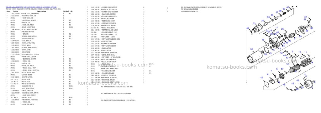 Komatsu 538 s/n u003001-u003100 & c003101-up Parts catalog cover Page 4