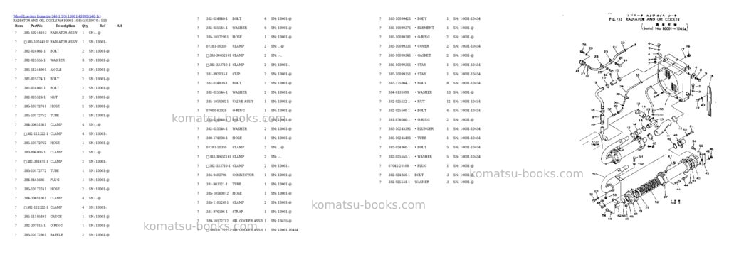 Komatsu 540-1 s/n 10001-49999 Parts catalog cover Page 6 Komatsu 540-1 s/n 10001-49999 Parts catalog cover Page 6