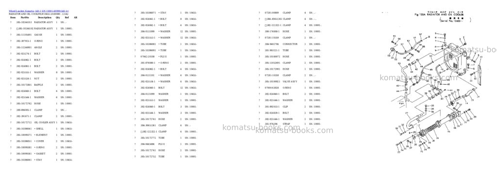 Komatsu 540-1 s/n 10001-49999 Parts catalog cover Page 7 Komatsu 540-1 s/n 10001-49999 Parts catalog cover Page 7