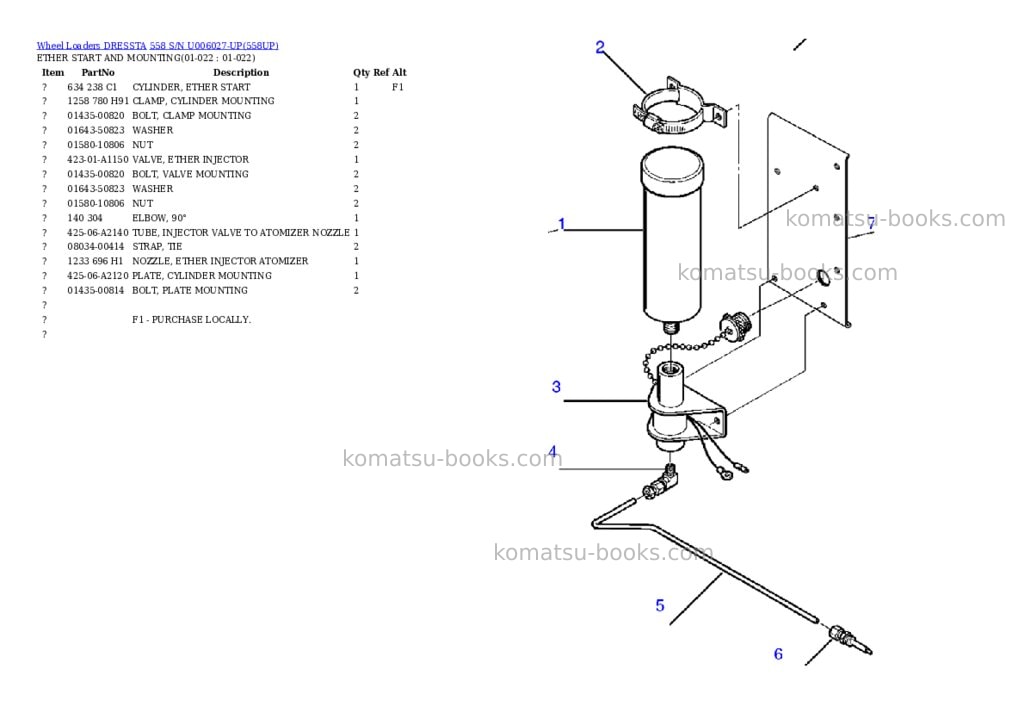 Komatsu 558 s/n u006027-up Parts catalog cover Page 9 Komatsu 558 s/n u006027-up Parts catalog cover Page 9