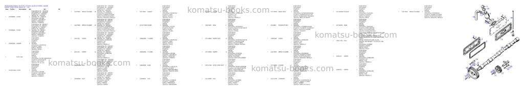 Komatsu 55c/d s/n 377722501- up; sn 377790001 - up Parts catalog cover Page 10