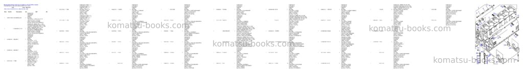 Komatsu 55c/d s/n 377722501- up; sn 377790001 - up Parts catalog cover Page 3