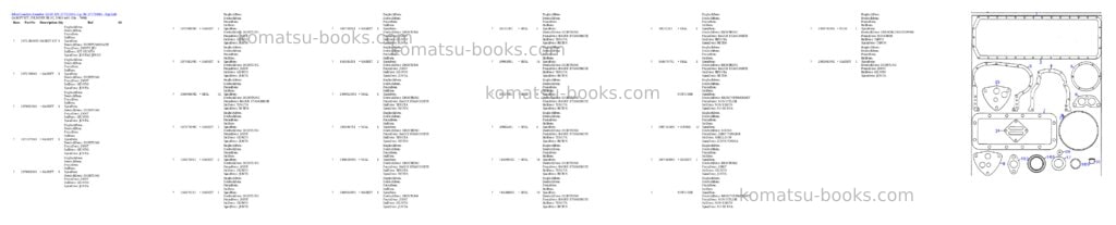 Komatsu 55c/d s/n 377722501- up; sn 377790001 - up Parts catalog cover Page 4