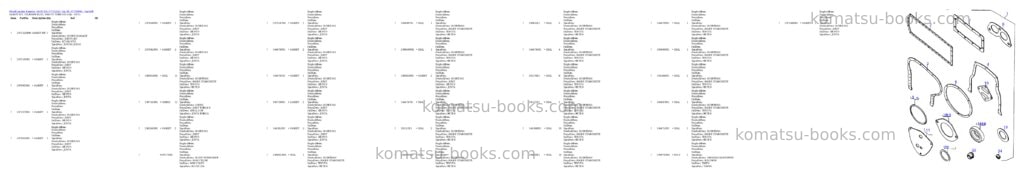 Komatsu 55c/d s/n 377722501- up; sn 377790001 - up Parts catalog cover Page 5