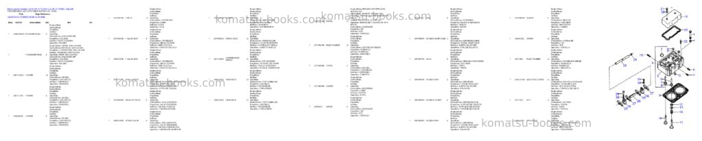 Komatsu 55c/d s/n 377722501- up; sn 377790001 - up Parts catalog cover Page 7