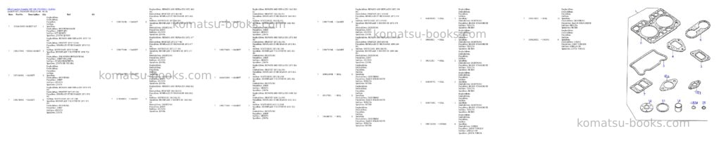Komatsu 60e s/n 376120051 - up Parts catalog cover Page 7