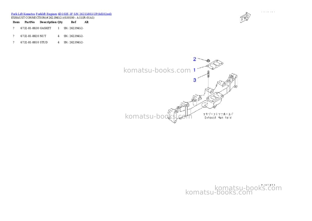 Komatsu 6d102e-1f s/n 26215803-up Parts catalog cover Page 9 Komatsu 6d102e-1f s/n 26215803-up Parts catalog cover Page 9