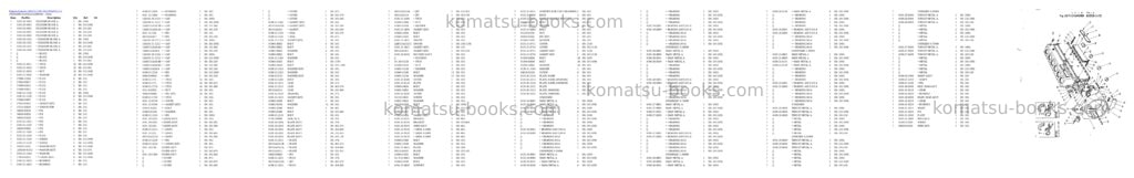 Komatsu 6D115-1 S/N 101-UP Parts catalog cover Page 6 Komatsu 6D115-1 S/N 101-UP Parts catalog cover Page 6