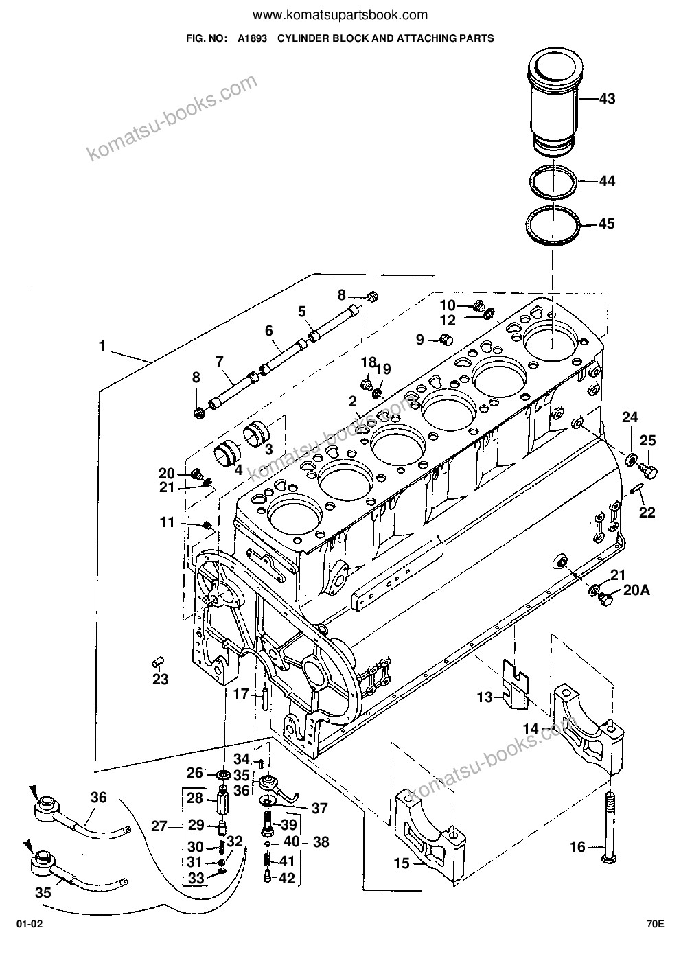 Komatsu 70e s/n 376020001 - up Ersatzteilkatalog Titelseite Seite 10