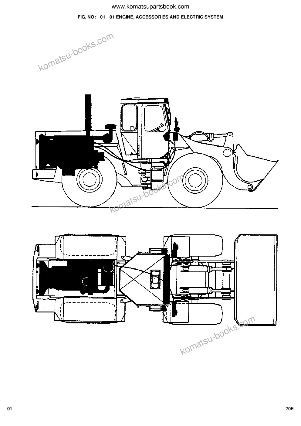 Komatsu 70e s/n 376020001 - up Ersatzteilkatalog Titelseite Seite 3