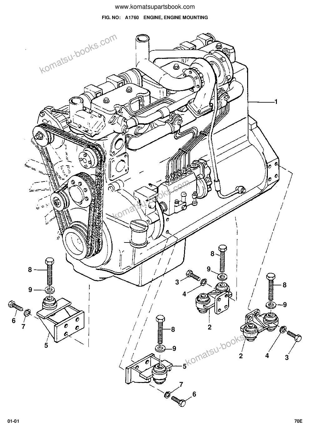 Komatsu 70e s/n 376020001 - up Ersatzteilkatalog Titelseite Seite 8