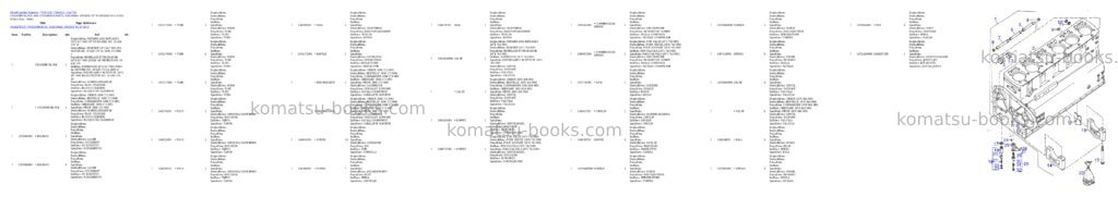 Komatsu 77c/d s/n 77501413 - up Parts catalog cover Page 4 Komatsu 77c/d s/n 77501413 - up Parts catalog cover Page 4