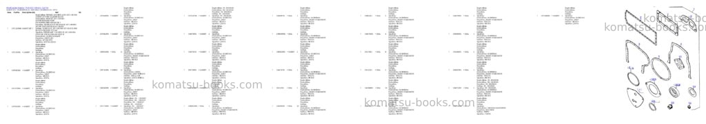 Komatsu 77c/d s/n 77501413 - up Parts catalog cover Page 6 Komatsu 77c/d s/n 77501413 - up Parts catalog cover Page 6