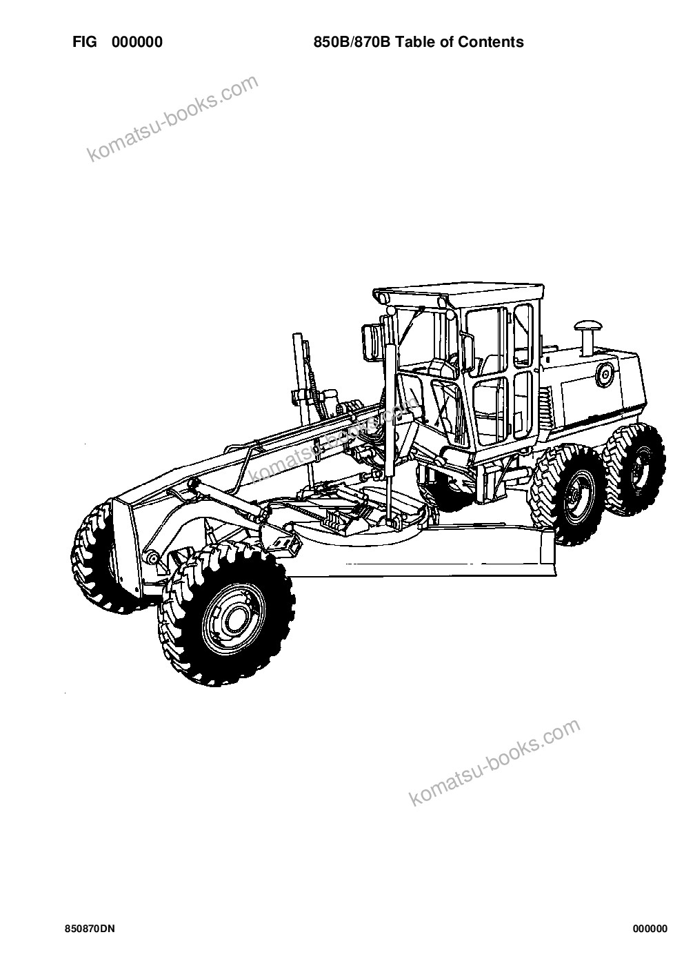 Komatsu 850, 850b, 850c, 870, 870b & 870c w/614t/s6d114 s/n u202002-up Parts catalog cover Komatsu 850, 850b, 850c, 870, 870b & 870c w/614t/s6d114 s/n u202002-up Parts catalog cover