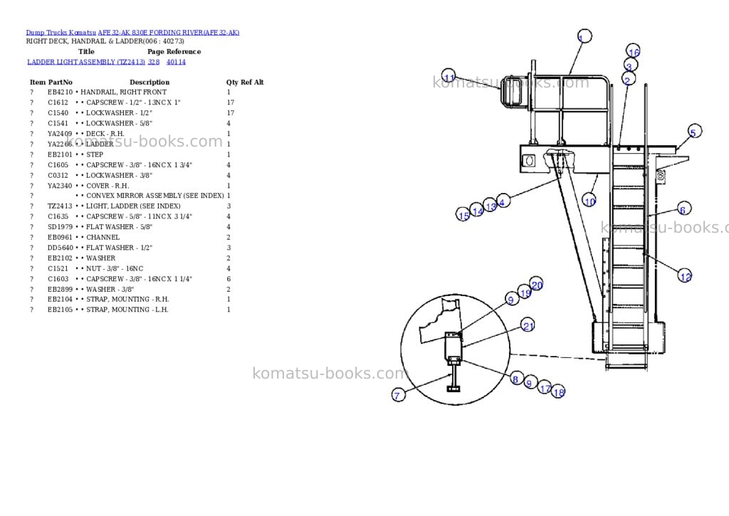 Komatsu afe32-ak 830e fording river Parts catalog cover Page 3 Komatsu afe32-ak 830e fording river Parts catalog cover Page 3