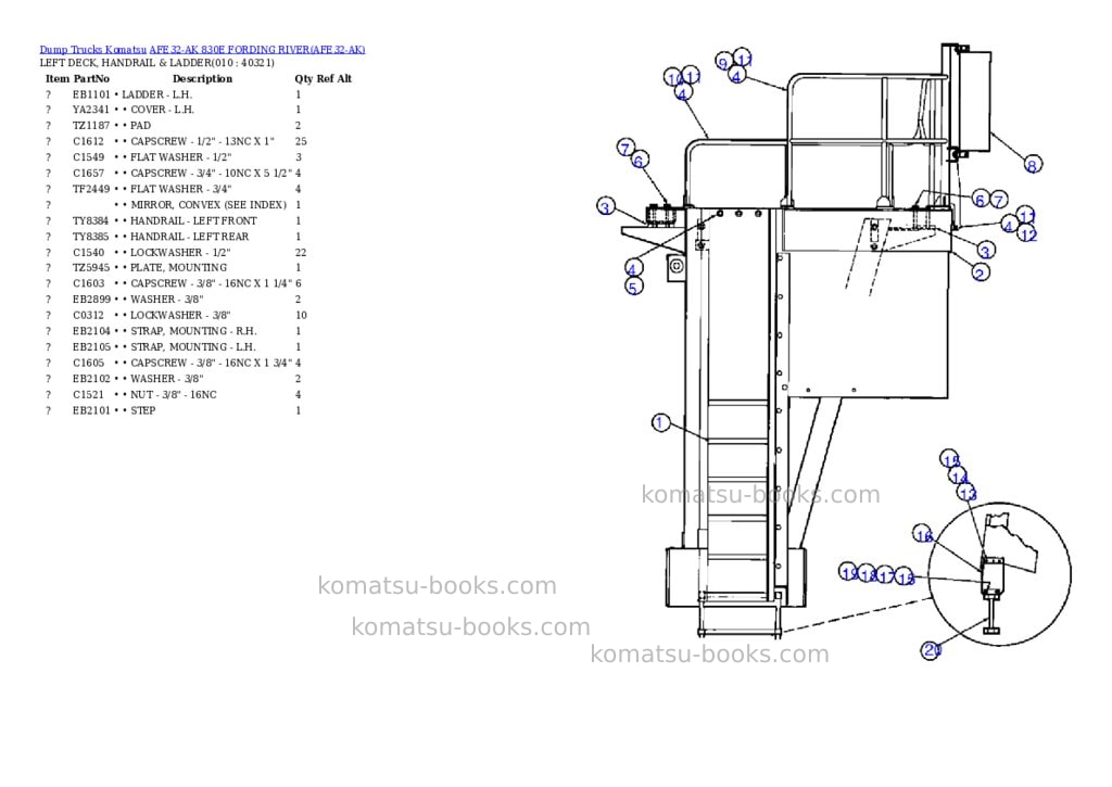Komatsu afe32-ak 830e fording river Parts catalog cover Page 5 Komatsu afe32-ak 830e fording river Parts catalog cover Page 5