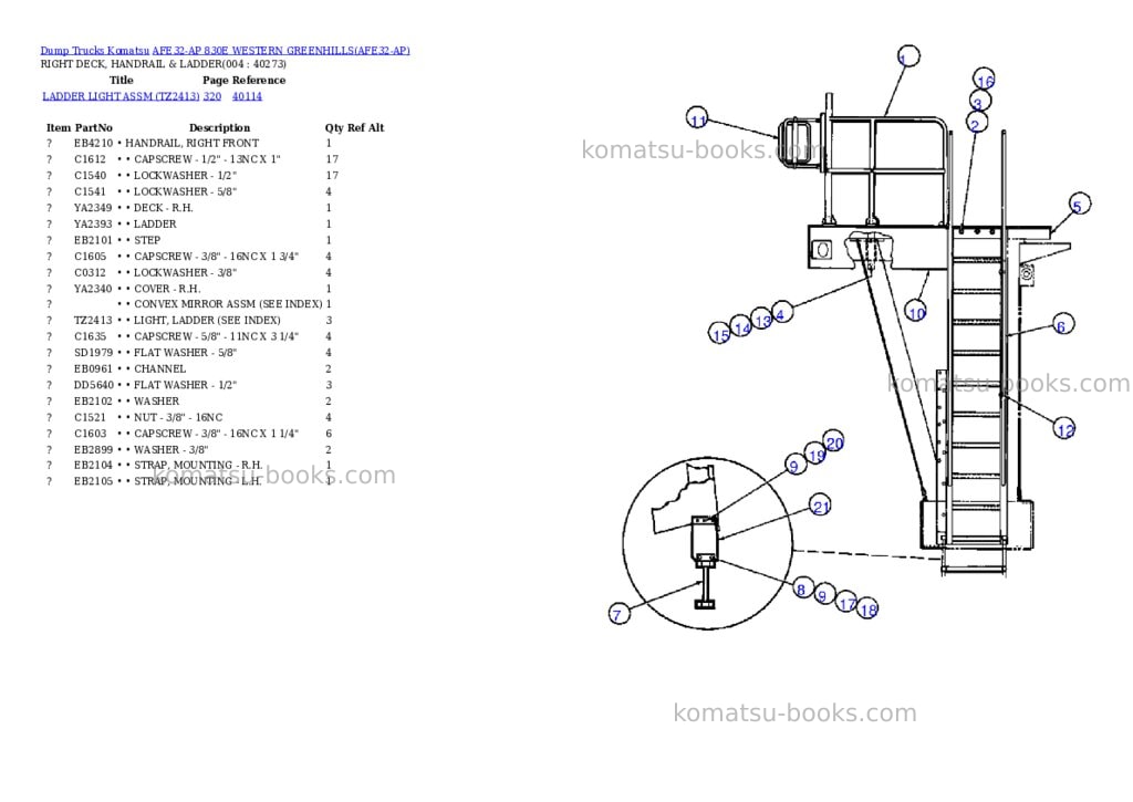Komatsu afe32-ap 830e western greenhills Parts catalog cover Page 2 Komatsu afe32-ap 830e western greenhills Parts catalog cover Page 2