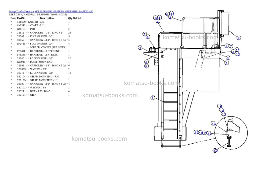 Komatsu afe32-ap 830e western greenhills Parts catalog cover Page 4 Komatsu afe32-ap 830e western greenhills Parts catalog cover Page 4
